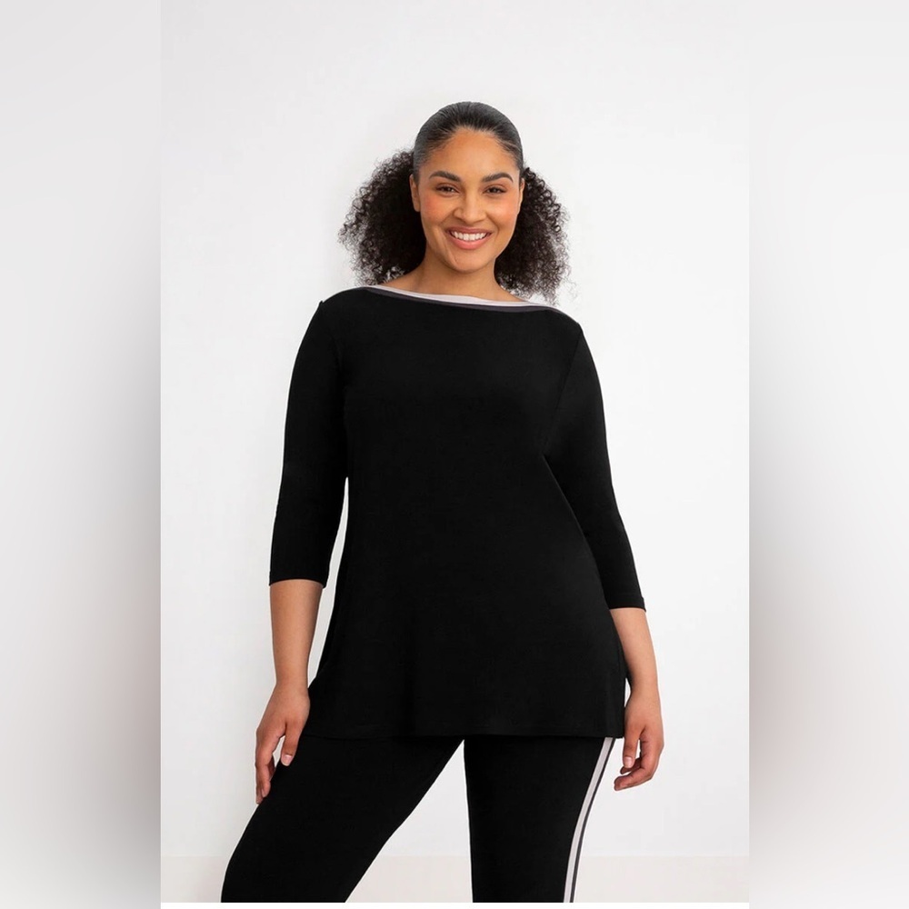 Sympli | Underline Boat Neck Tunic